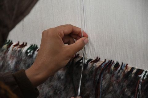 هنرمندان کمیته‌امداد خراسان‌جنوبی ۱۴۰۲ مترمربع فرش بافتند